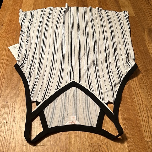 Candies Black and White Striped Dress Tank (L) New Lightweight - Picture 5 of 8